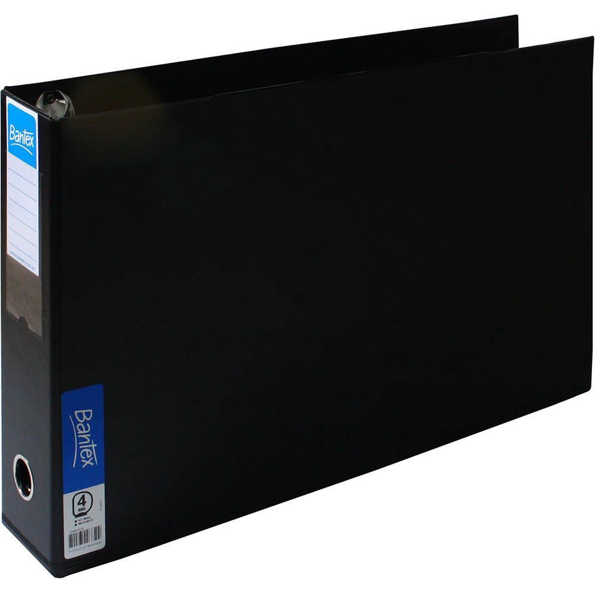 Bantex Pp Ring Binder Landscape 4D 65Mm A3 Black