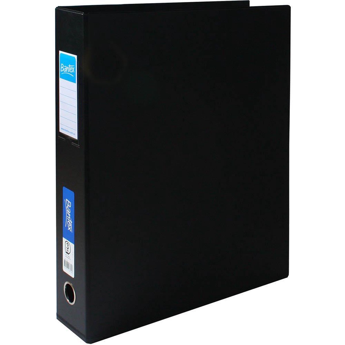 Bantex PP Ring Binder Portrait 3D 65mm A3 Black