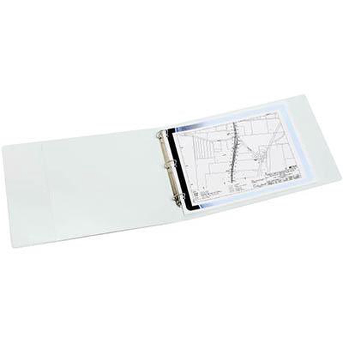 Marbig Insert Ring Binder Landscape 3D 32Mm A3 White