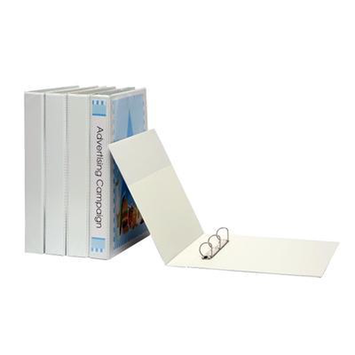 Marbig Insert Ring Binder Pvc Landscape 3D 25Mm A3 White
