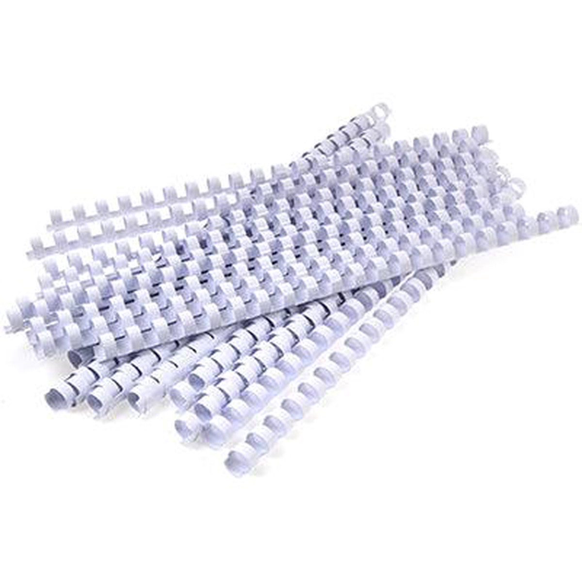 Gbc Plastic Binding Comb Round 21 Loop 8Mm A4 White Pack 100