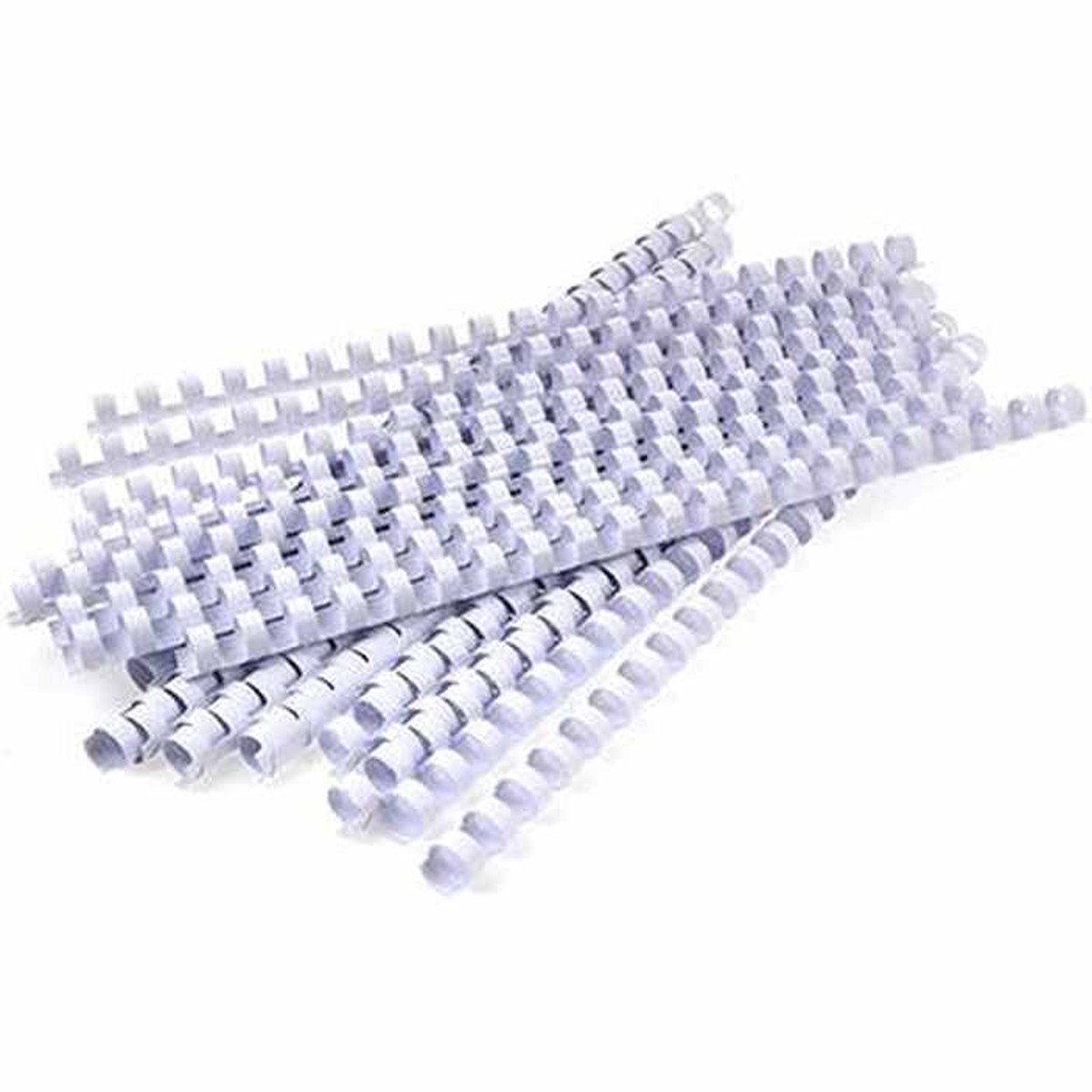 Rexel Plastic Binding Comb Round 21 Loop 16mm A4 White Box 100