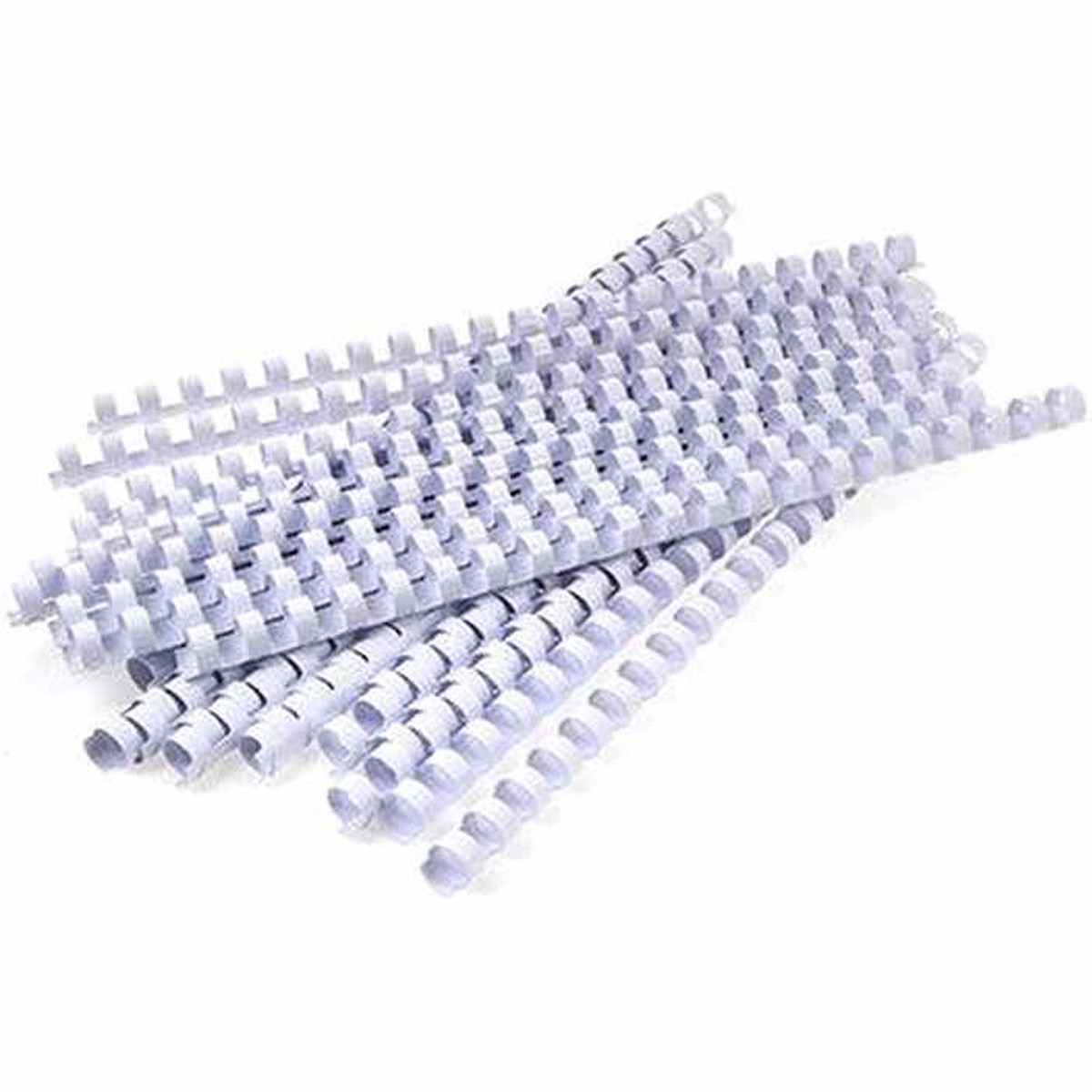GBC Plastic Binding Comb Round 21 Loop 12mm A4 White Pack 25