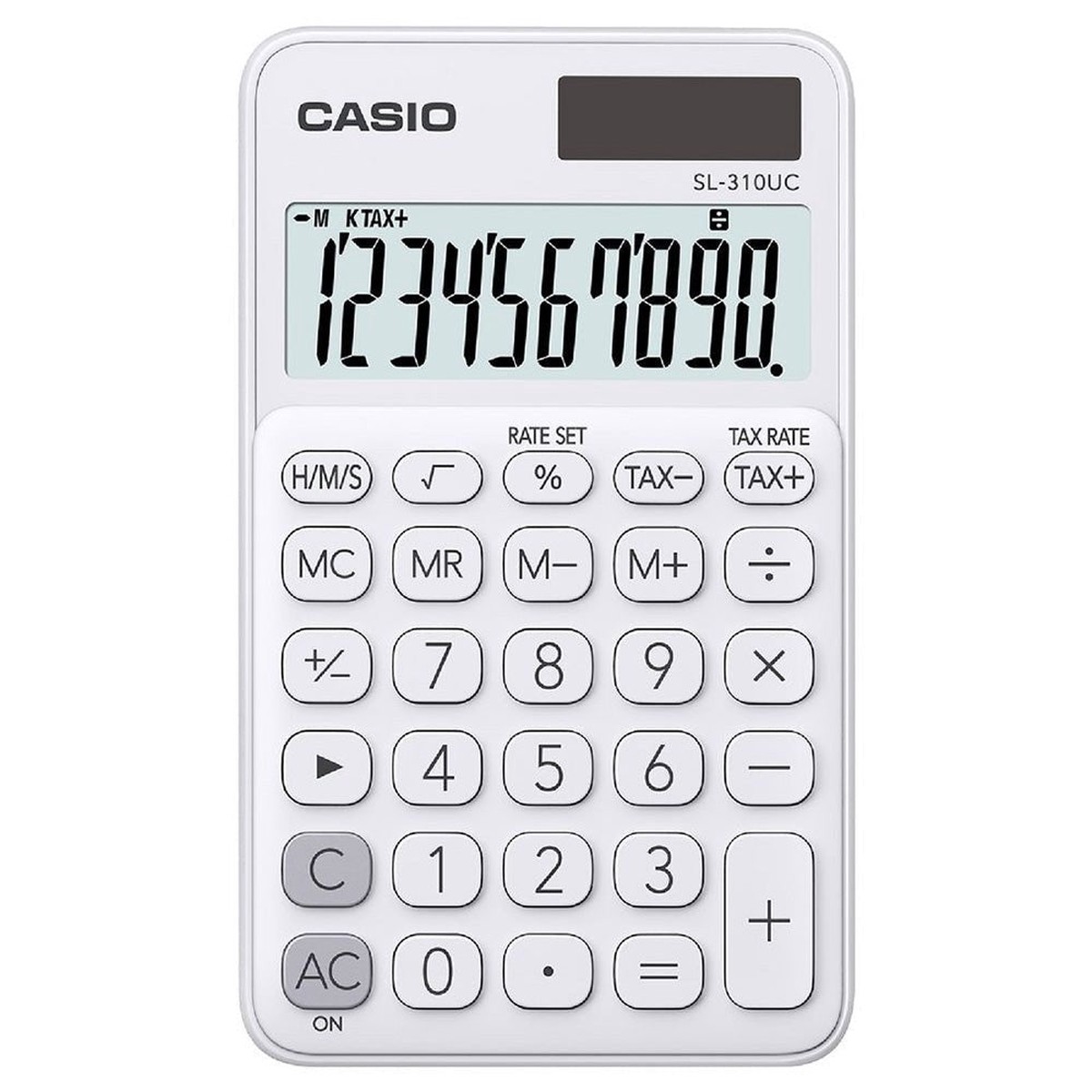 Casio SL310UC 10-Digit Compact Desktop Calculator White