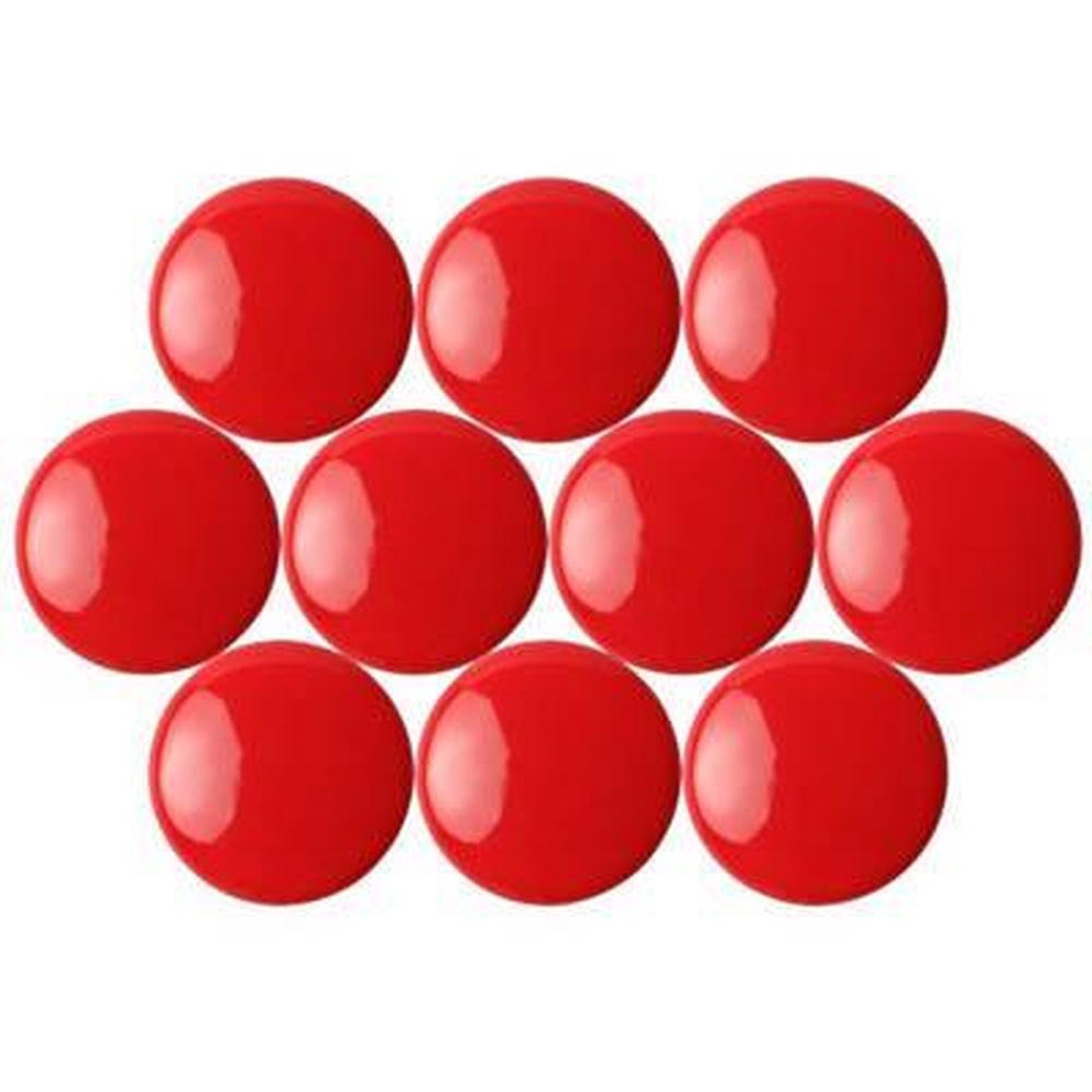 Quartet Magnetic Buttons 20mm Red Pack 10
