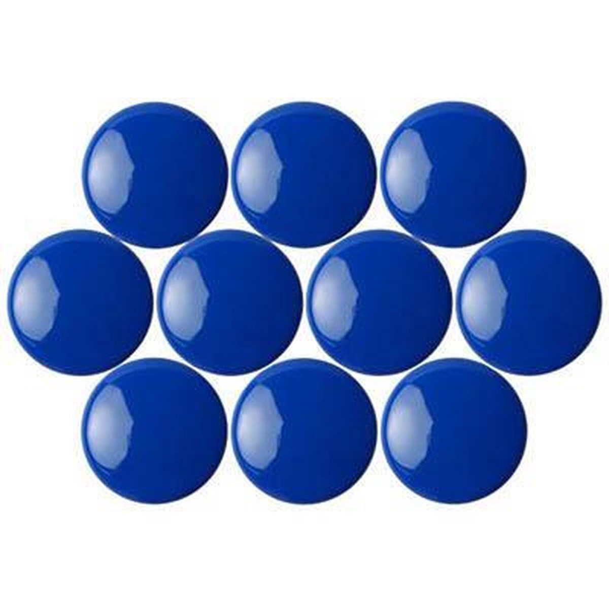 Quartet Magnetic Buttons 30mm Blue Pack 10