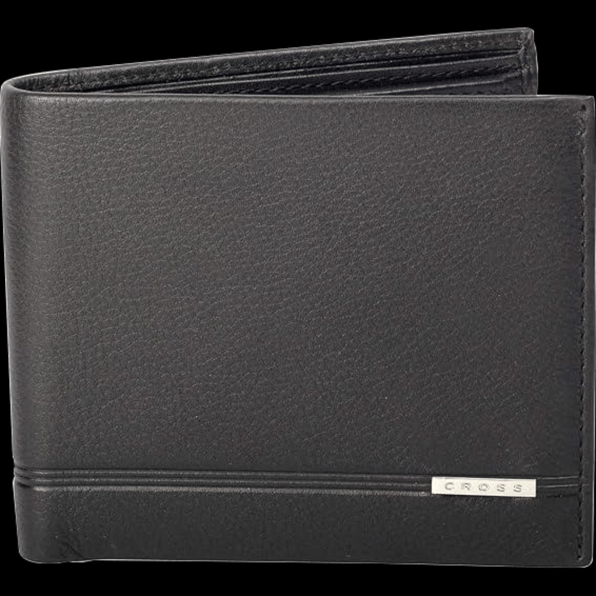 Cross Bi-fold Coin Wallet – Black