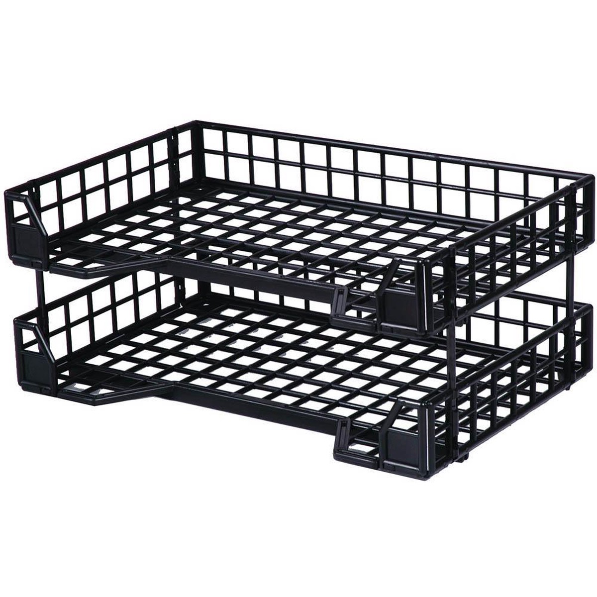 Esselte Industry Document Tray Collapsible Black Set 2