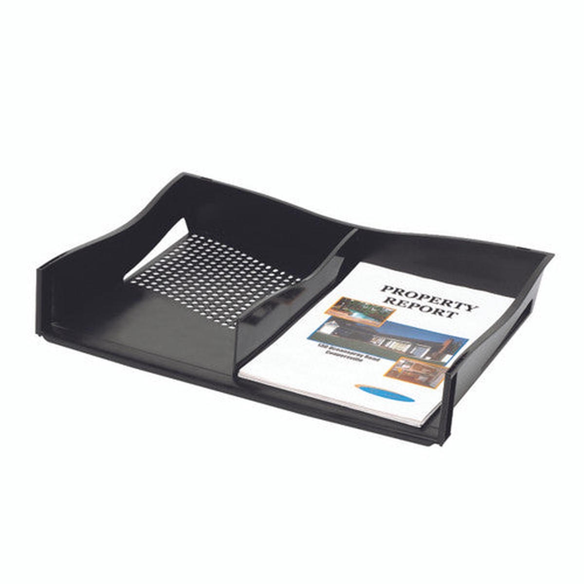 Marbig Enviro Document Tray with Divider A3 Black