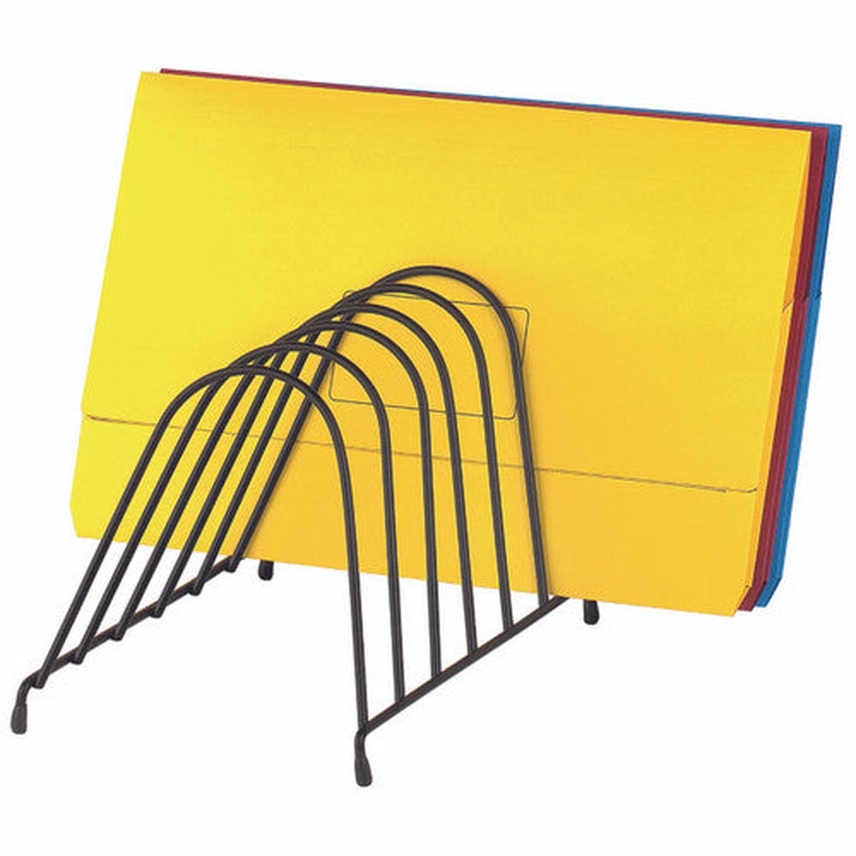 Marbig Step File Wire Organiser Angled Black