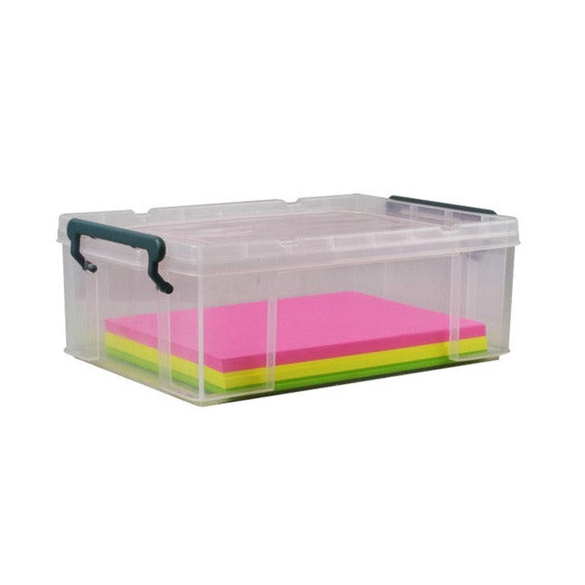 Italplast Stacka Storage Box with Lid 10 Litre Clear