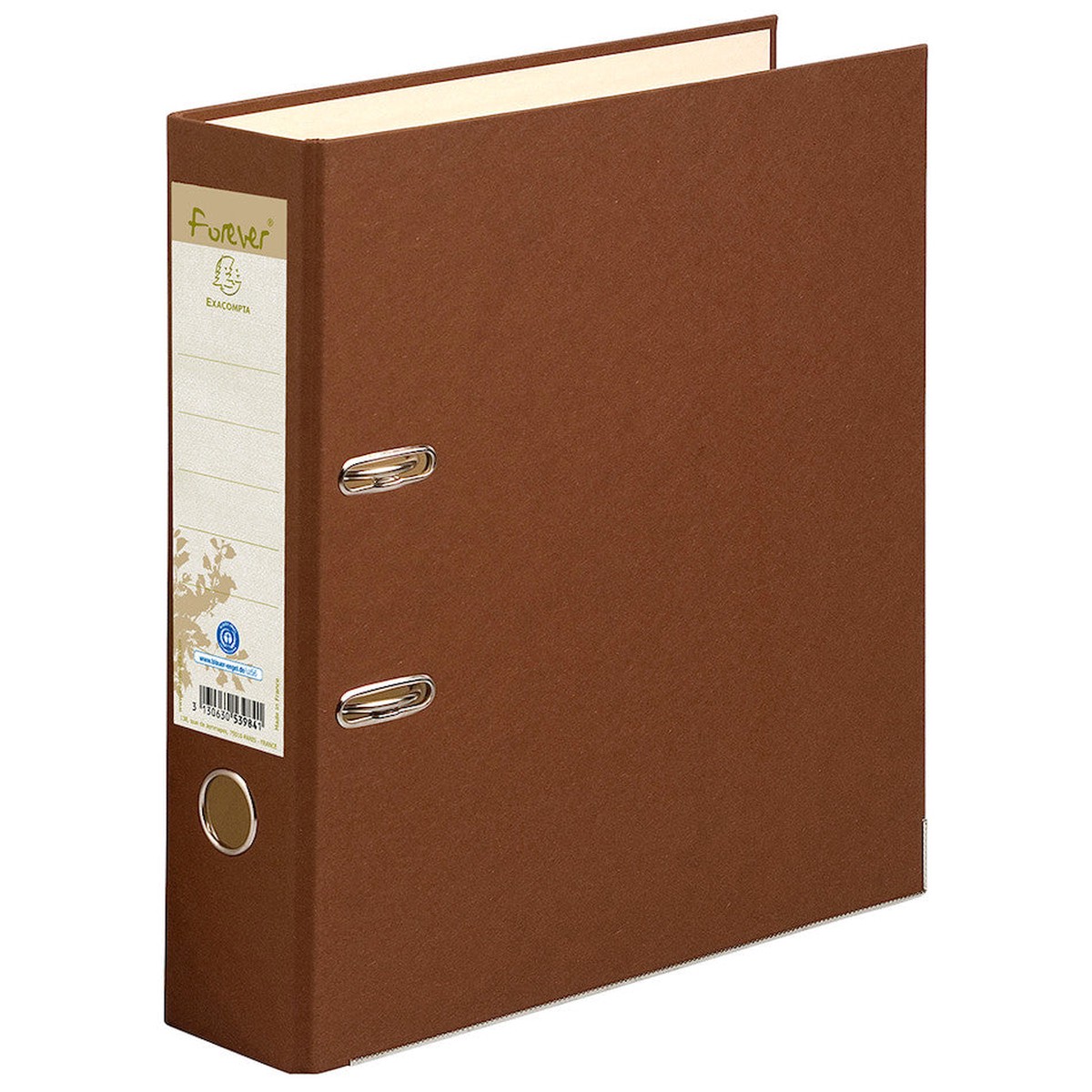 Exacompta Forever Prem’Touch Lever Arch Folder A4 Chocolate