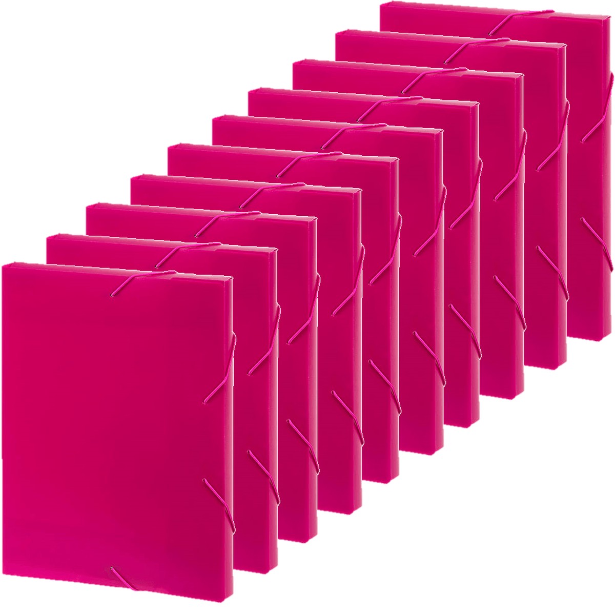 Marbig Document File Box A4 Pink Box 10 Bulk