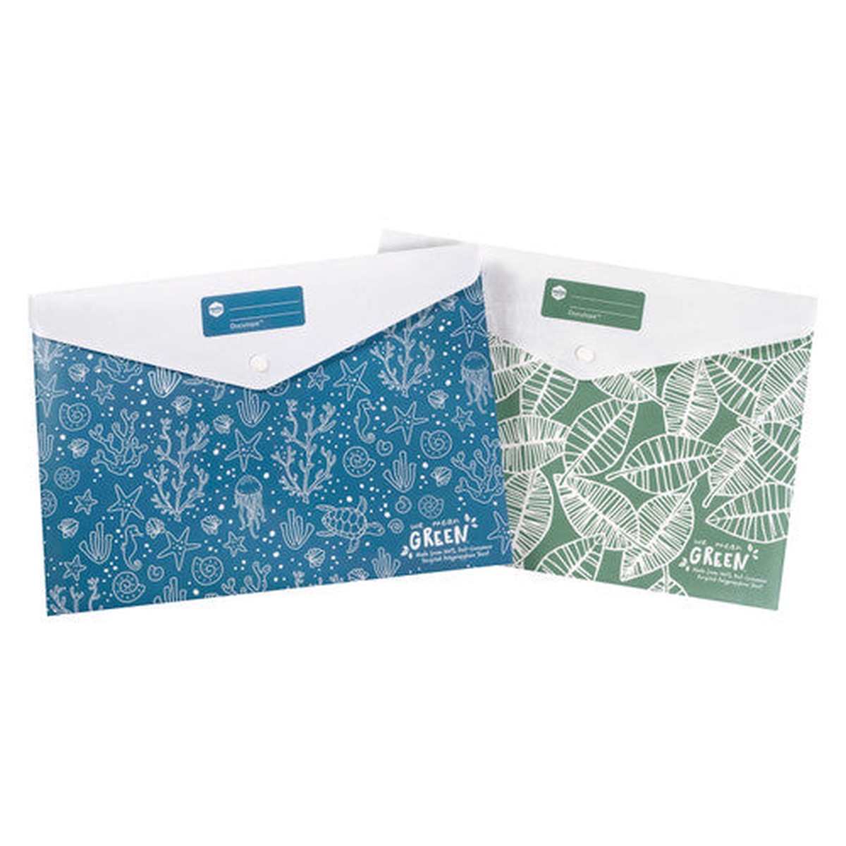 Marbig Enviro Document Wallet A4 Assorted Pack of 10