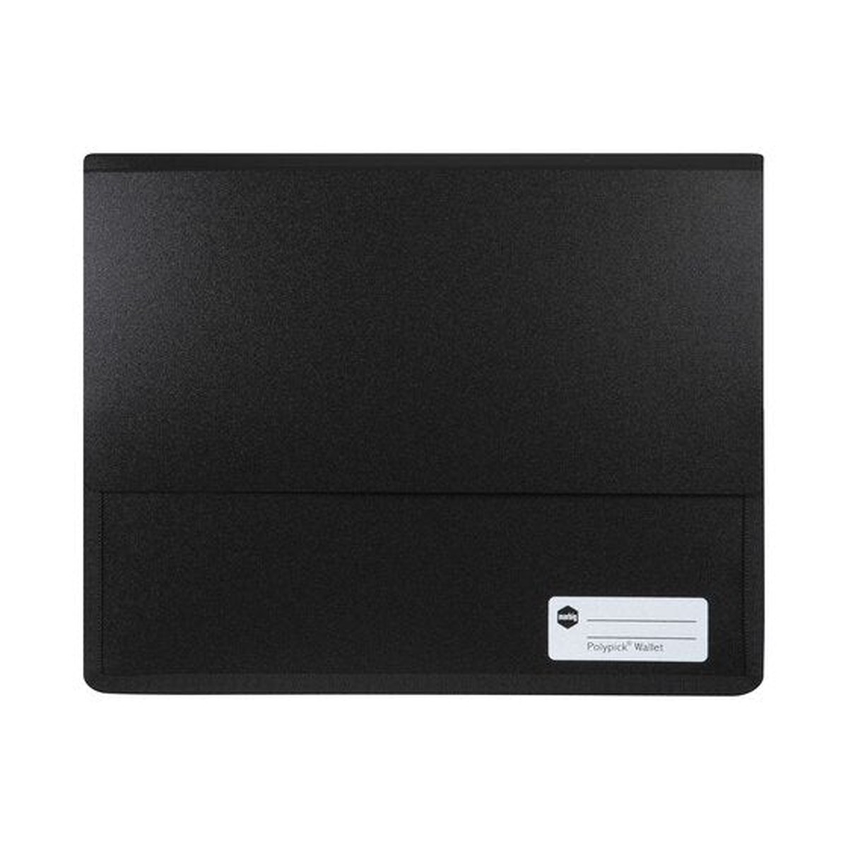 Marbig Polypick Document Wallet Heavy Duty A4 Black