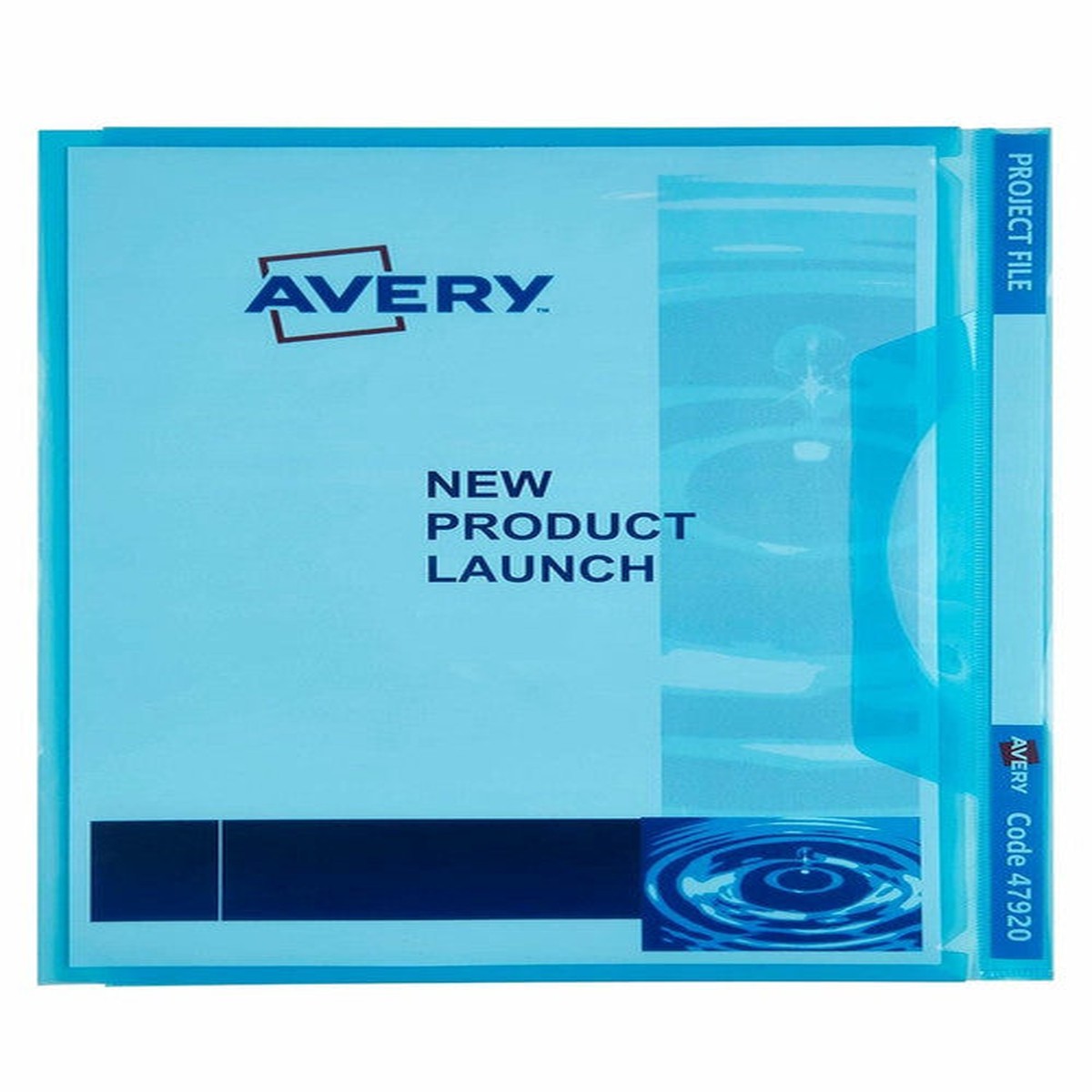 Avery Blue Transparent Project File A4 20 Sheets