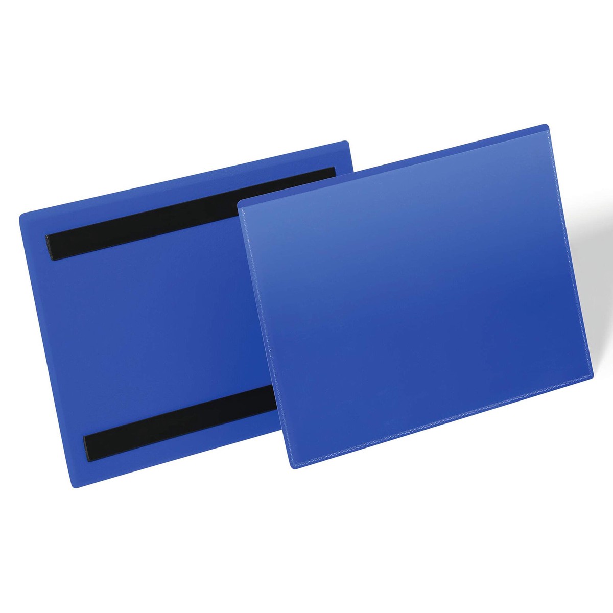 Durable Magnetic Document Pouch A5 Landscape Dark Blue Pack 50