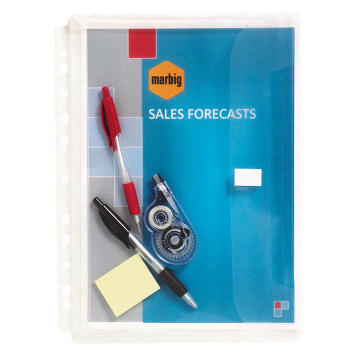 Marbig Binder Expanding Wallet A4 Clear