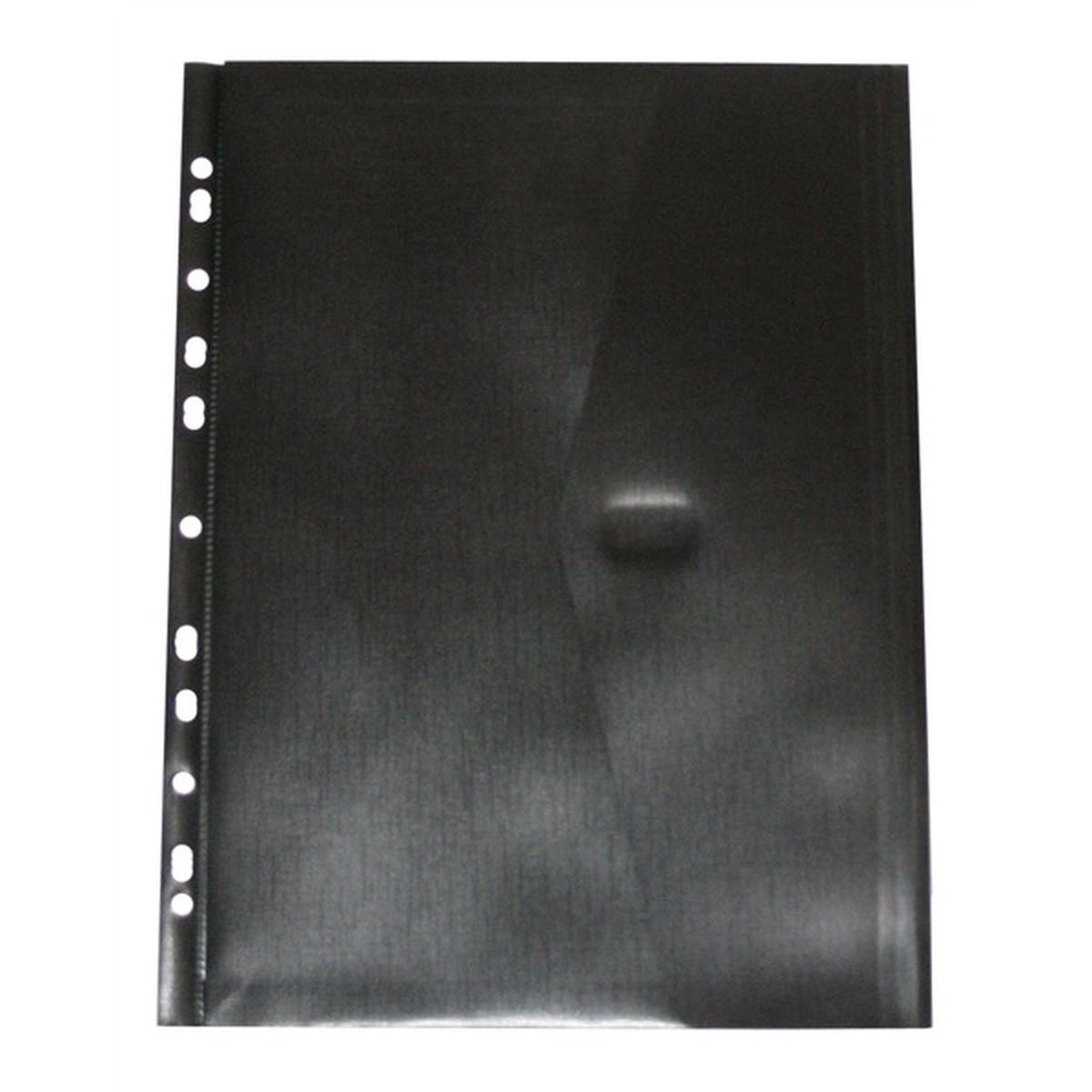 Pop A4 Polywally Binder Wallet with Hook and Loop Black