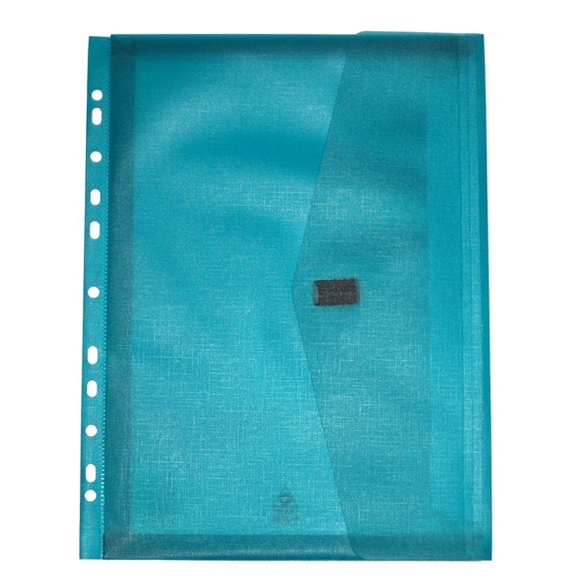 Pop A4 Polywally Binder Wallet with Hook and Loop Blue