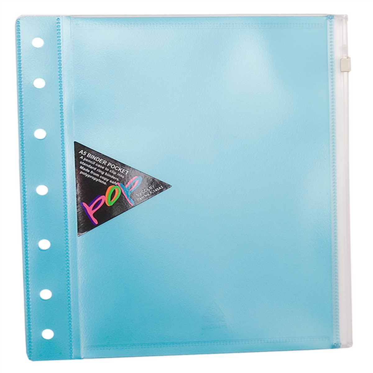 Pop A5 Binder Wallet with Side Zip Blue Pack 10