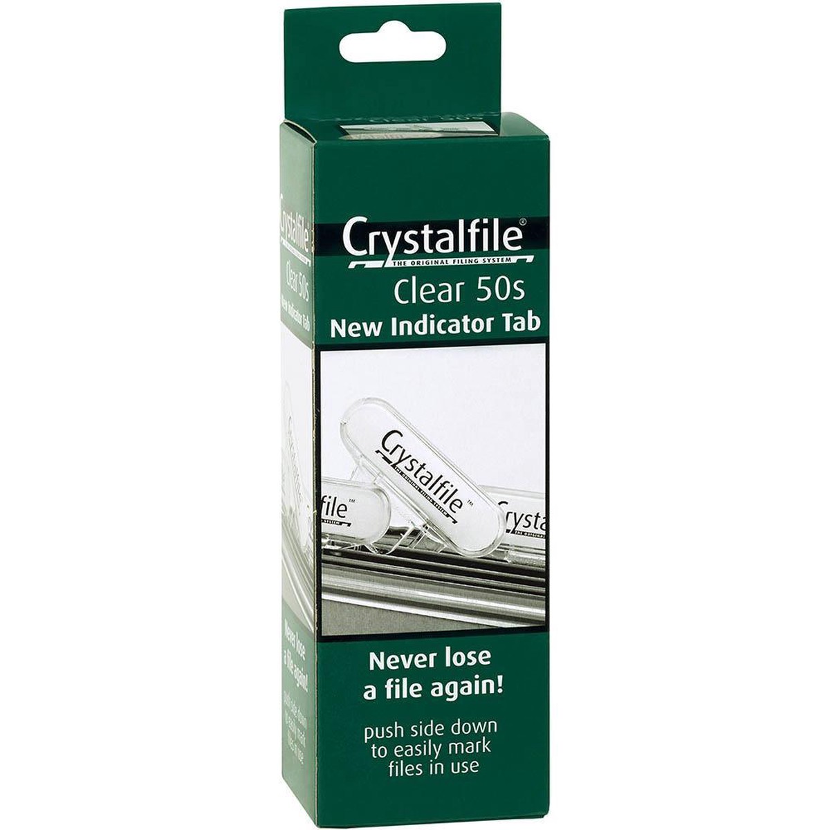 Crystalfile Tabs Clear Box 50