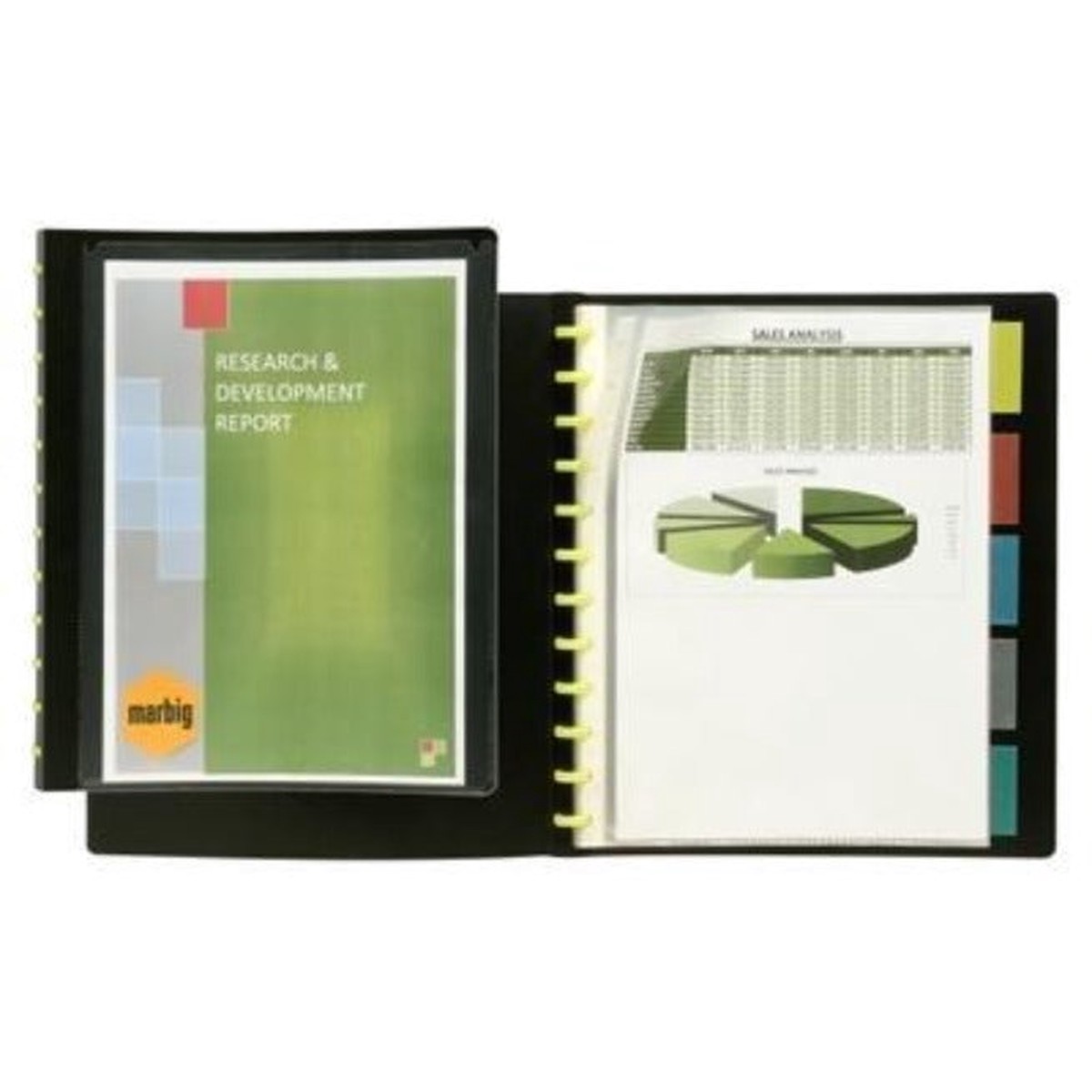 Marbig Kwik Zip Display Book Refillable With Insert Cover A4 12 Pack