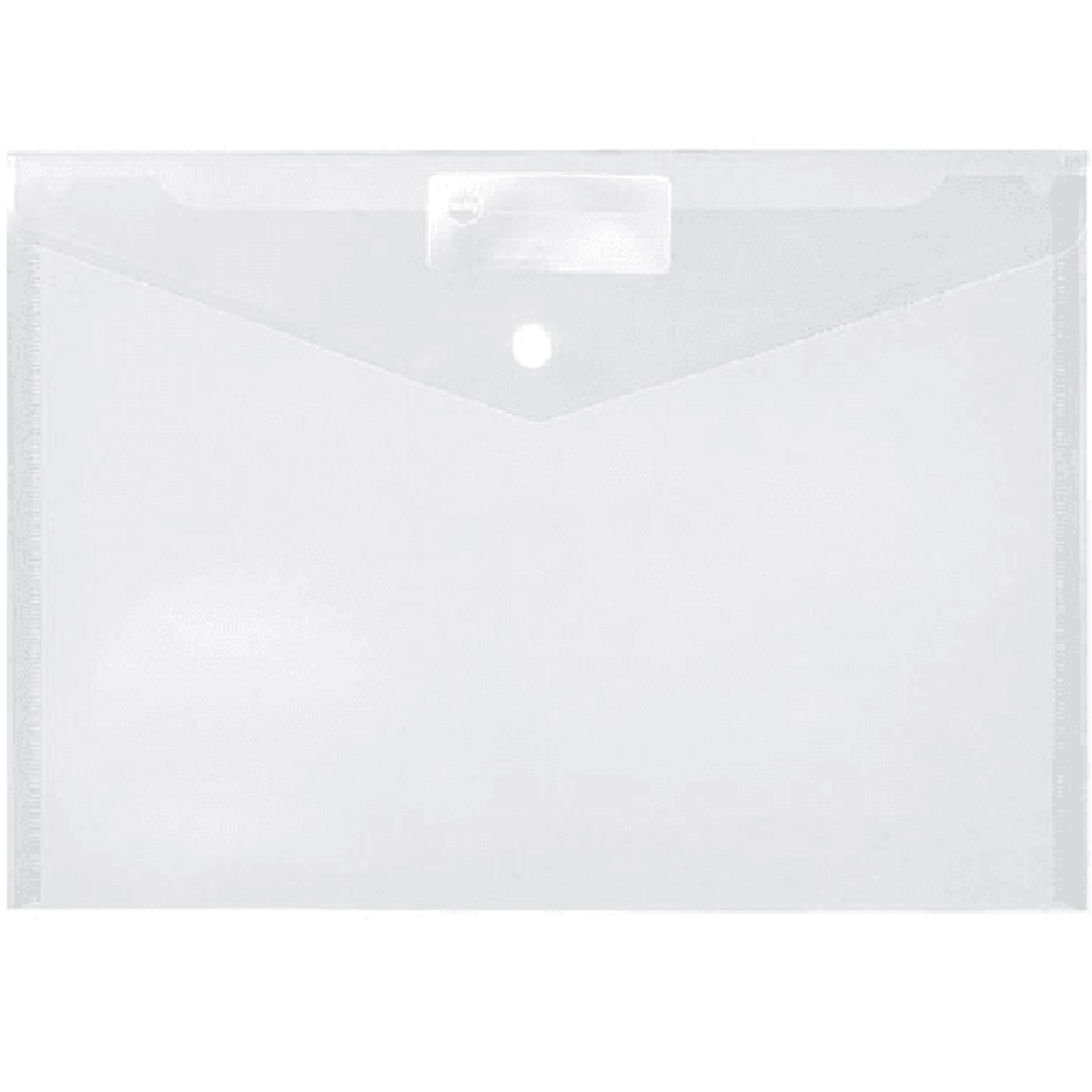 Marbig Doculope Wallet Folder Button Closure A4 Clear Pack 10