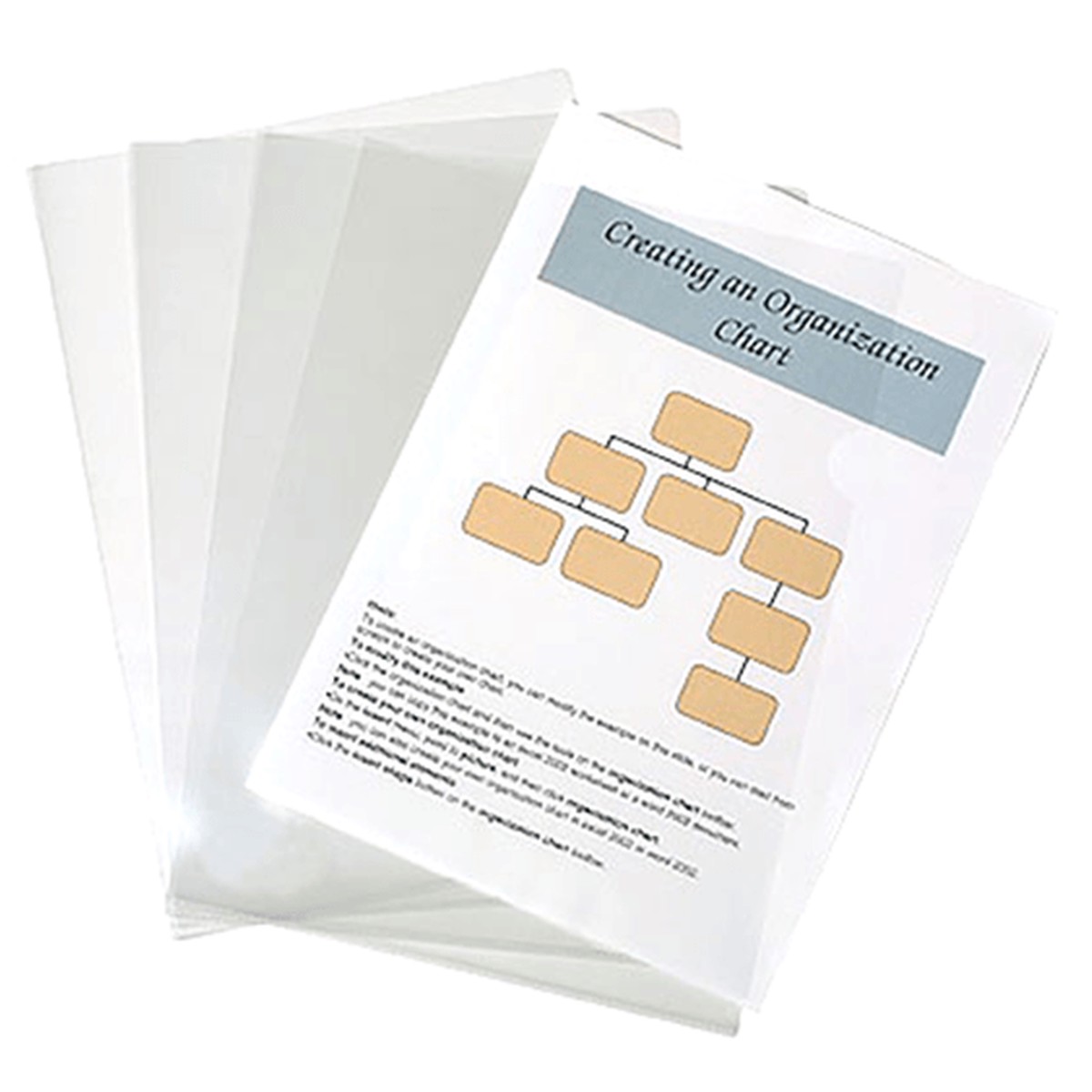 Marbig Letter File A4 Clear Pack 100 Bulk