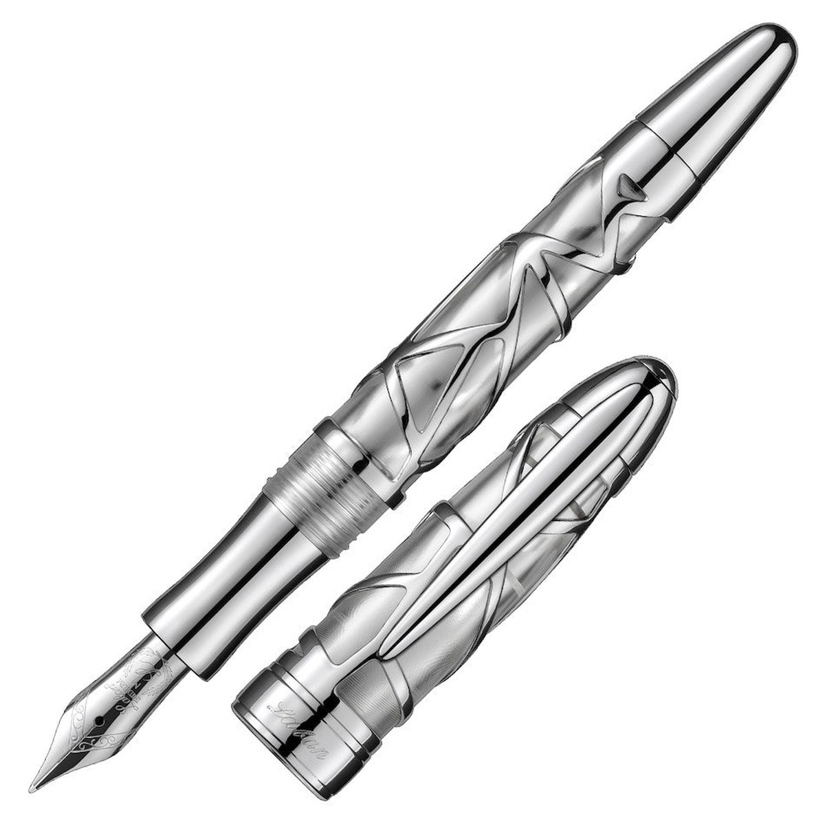 Laban Skeleton Fountain Pen Silver