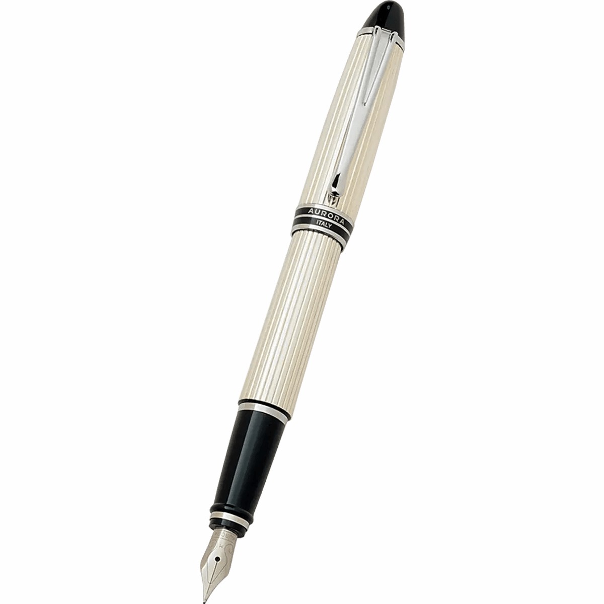 Aurora Ipsilon Fountain Pen – Sterling Silver