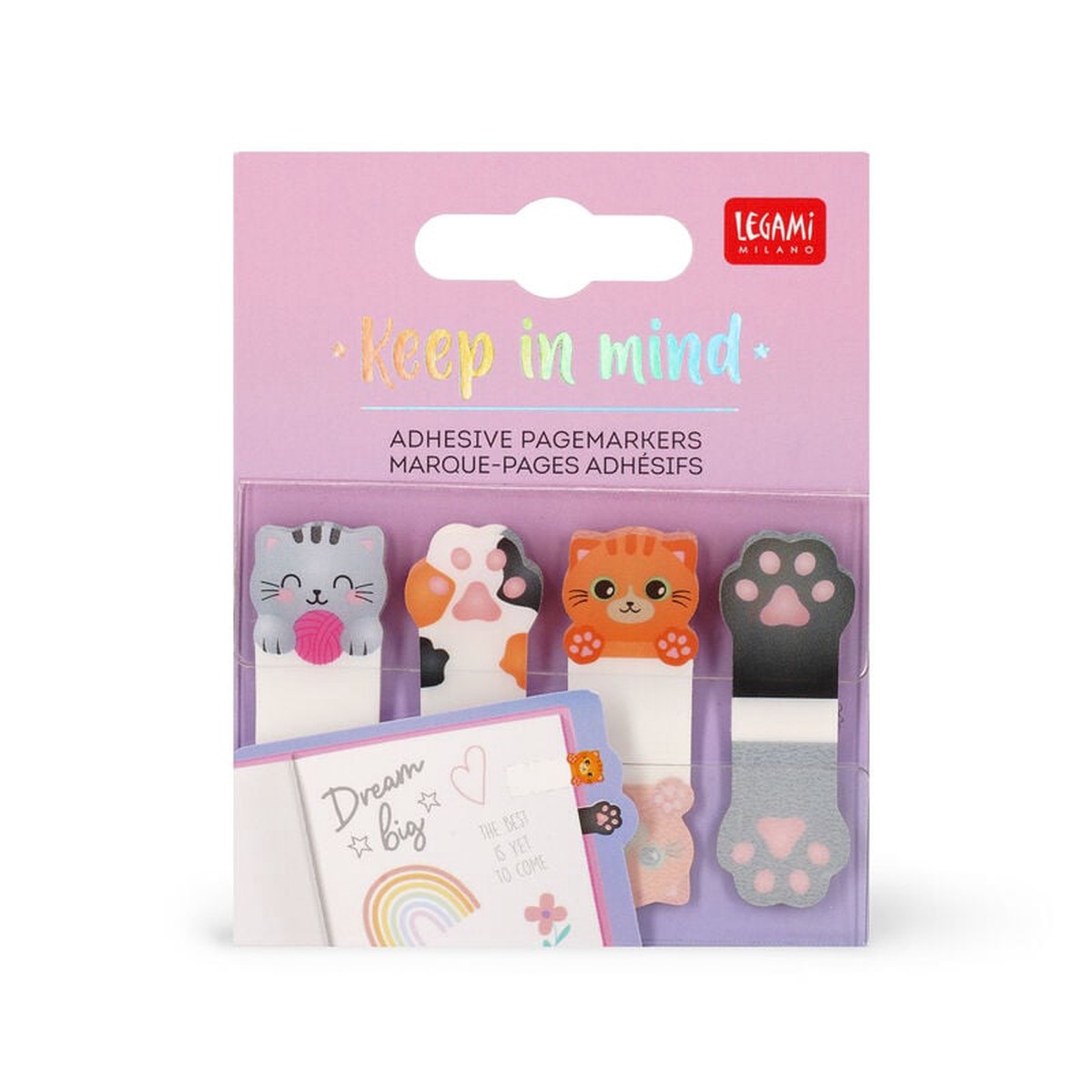 Legami Keep In Mind Adhesive Page Markers Kitty