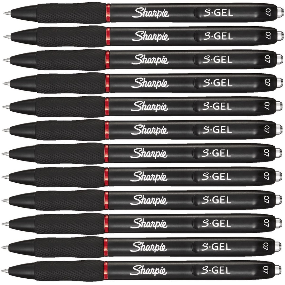 Sharpie S-Gel Retractable 0.7mm Pen Red Box 12