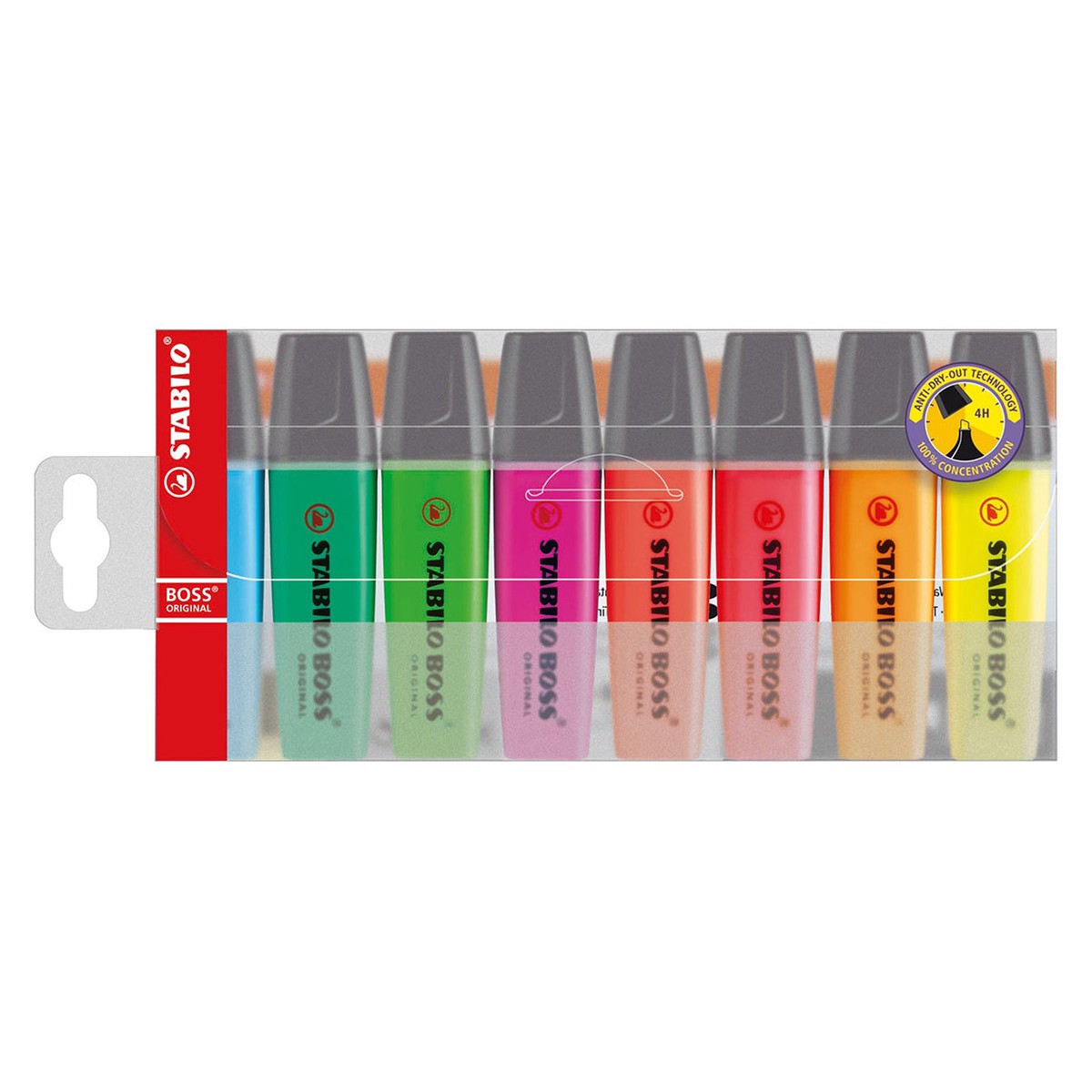 Stabilo Boss Original Highlighter Assorted Pack 8