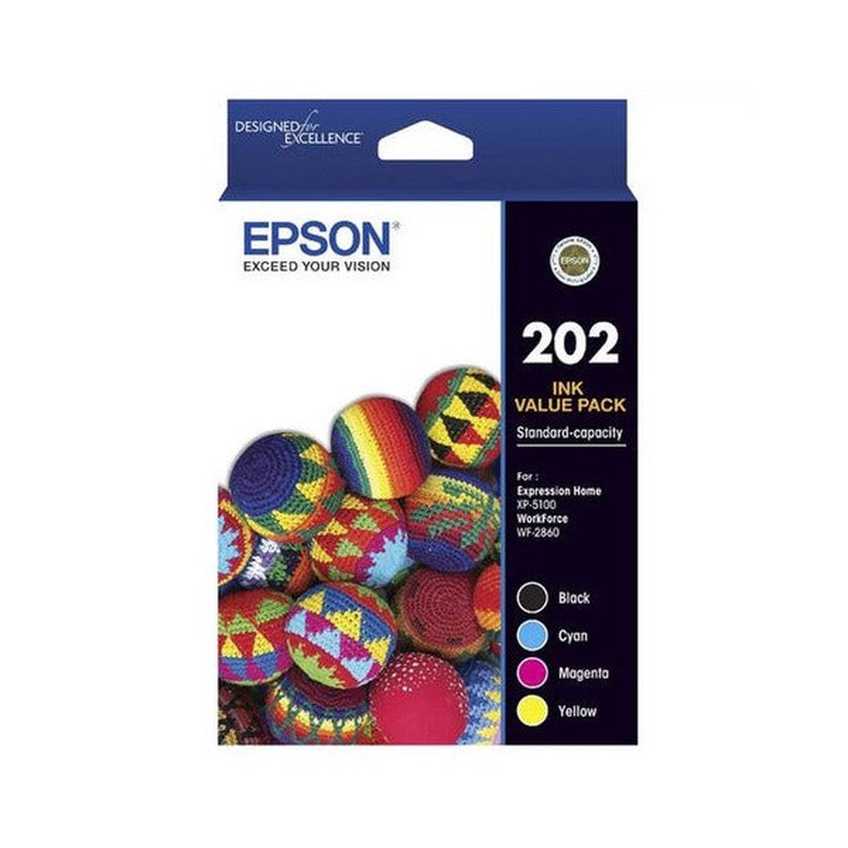 Epson 202 Standard Capacity Ink Value Pack 4 Colour