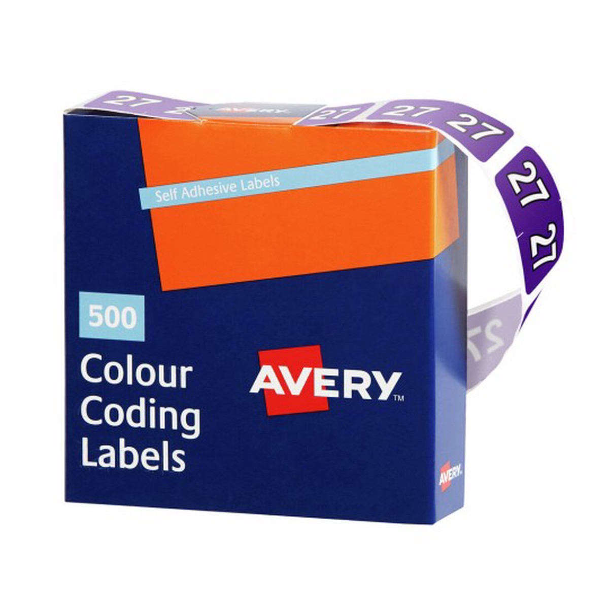 Avery 27 Side Tab Year 2027 Code Label 25 x 38mm 500 Roll
