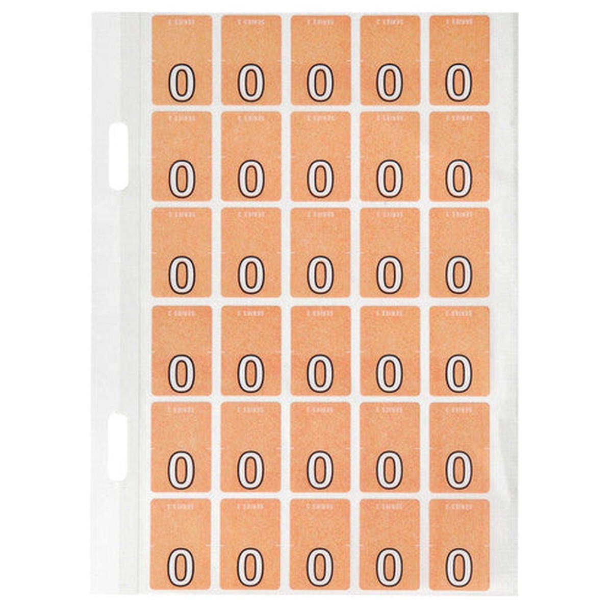 Avery Numeric 0 Top Tab Colour Coding Label 20 x 30mm Pink 150 Pack