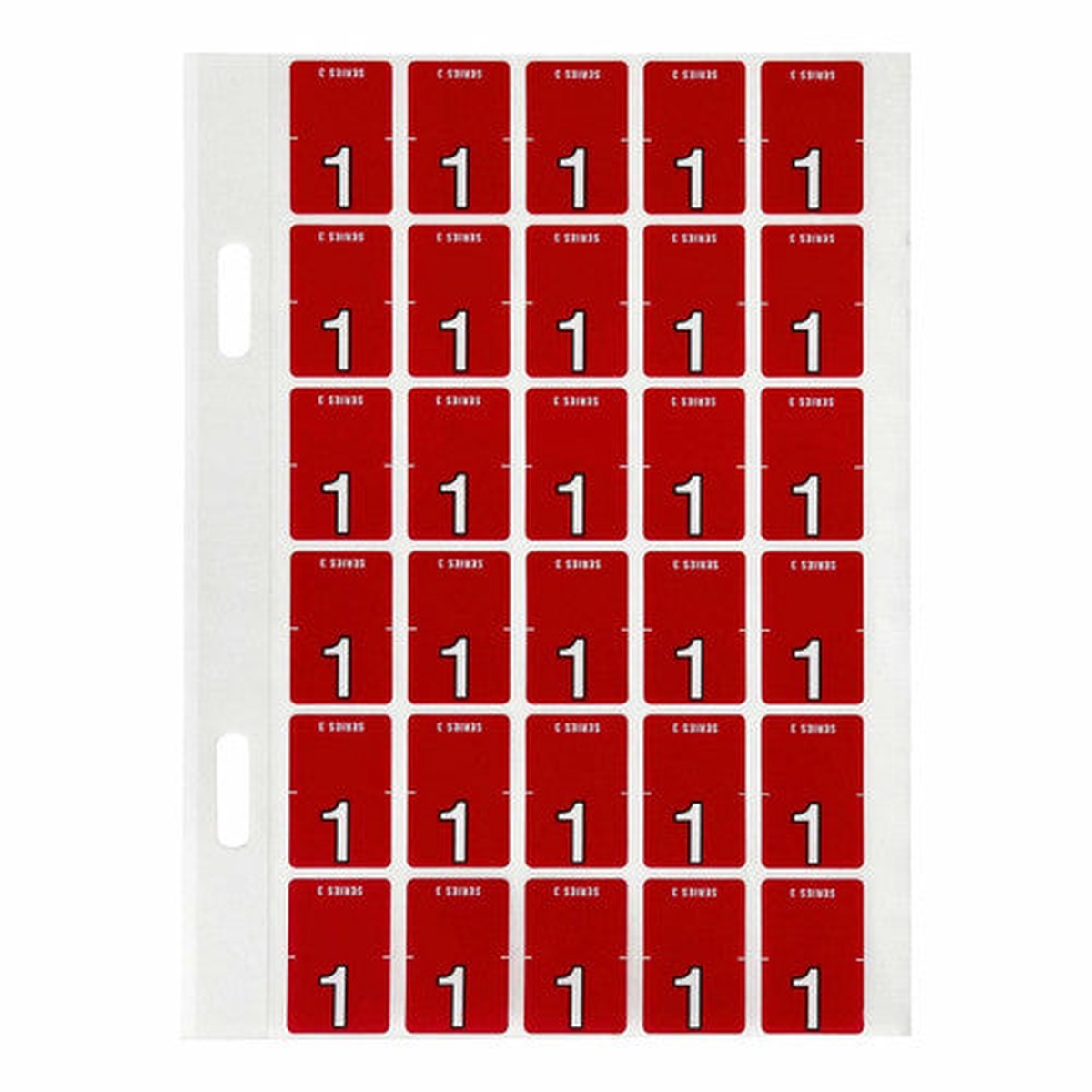 Avery Numeric 1 Top Tab Colour Coding Label 20 x 30mm Magenta 150 Pack
