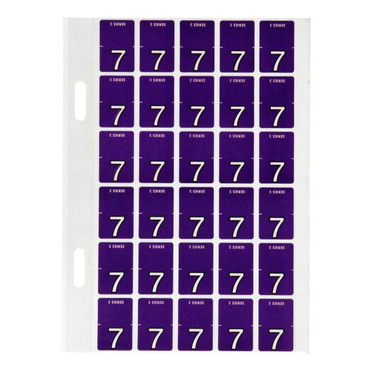 Avery Numeric 7 Top Tab Colour Coding Label 20 x 30mm Purple 150 Pack