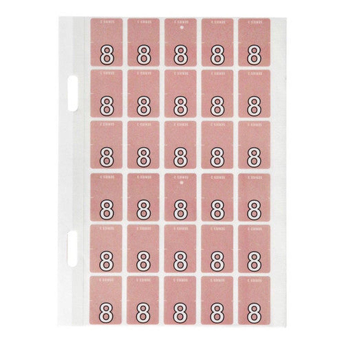 Avery Numeric 8 Top Tab Colour Coding Label 20 x 30mm Mauve 150 Pack