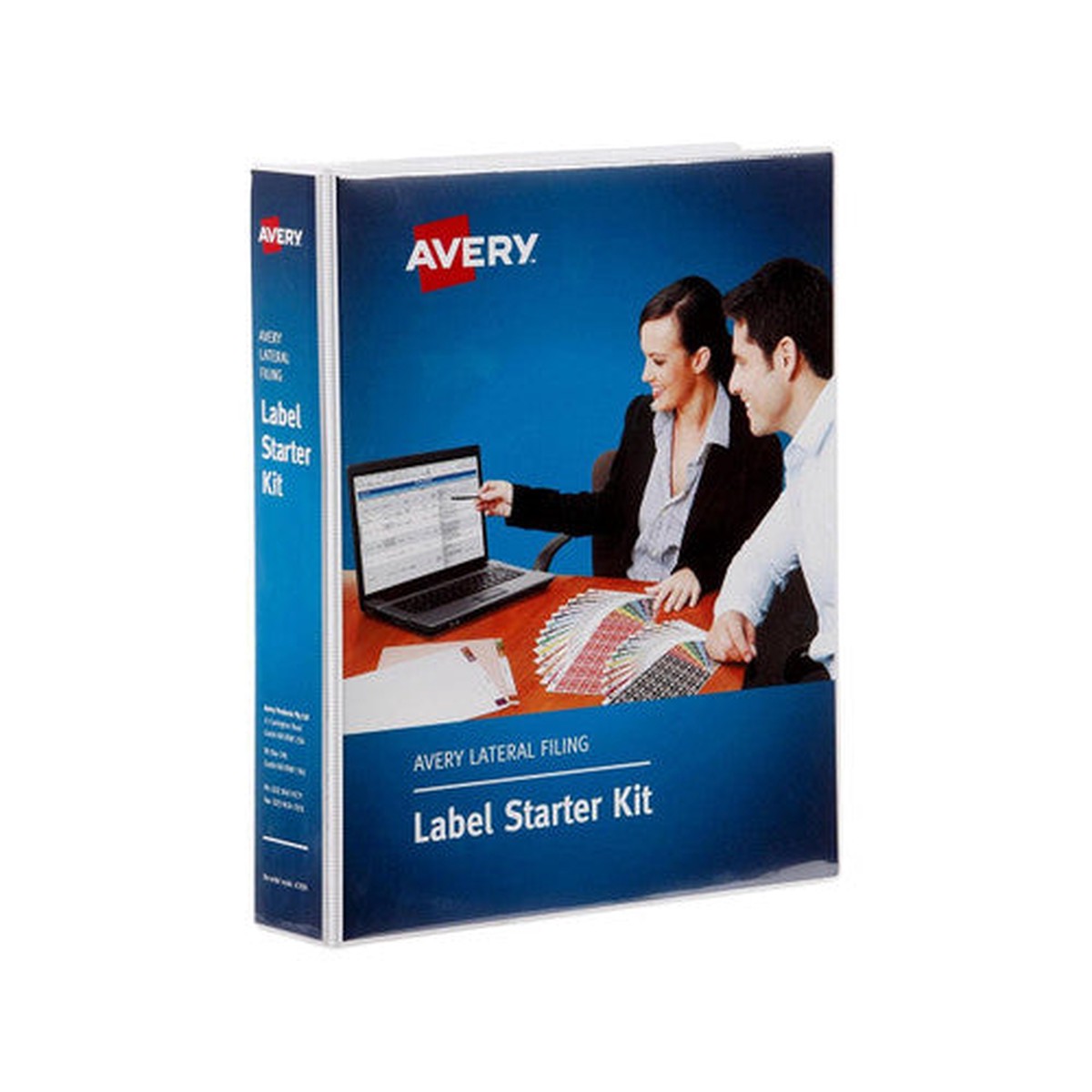 Avery Side Tab Colour Coding Starter Kit 25 x 38mm Alphabetical and Numeric