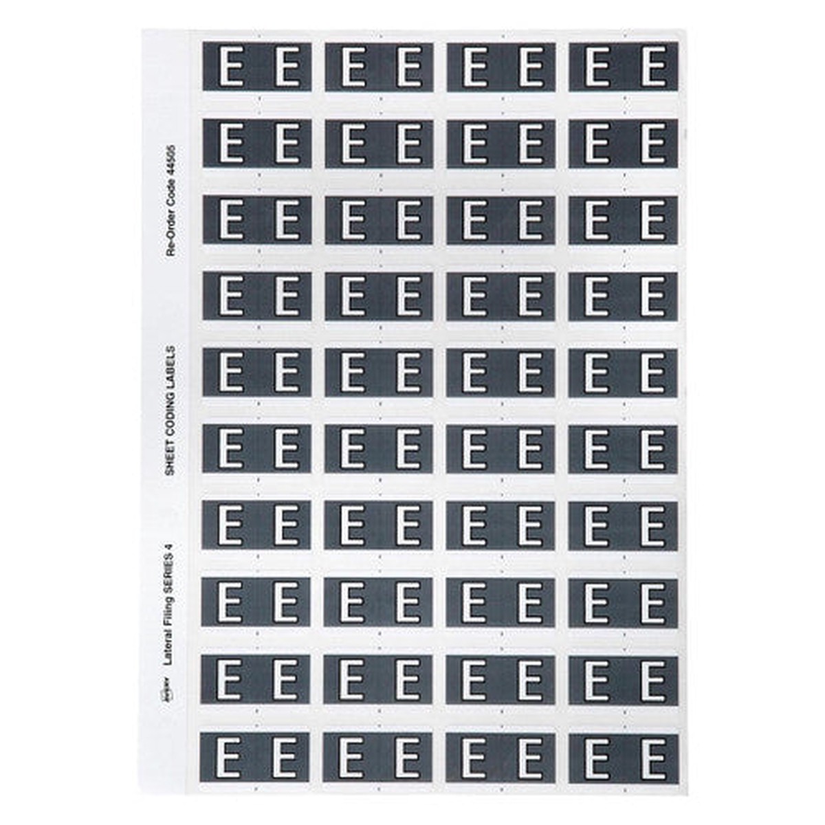 Avery Alphabetical E Side Tab Colour Coding Label 25 x 42mm Grey 240 Pack