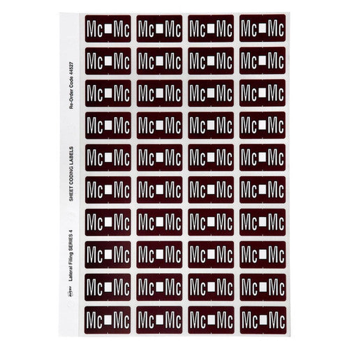Avery Alphabetical Mc Side Tab Colour Coding Label 25 x 42mm Brown 240 Pack