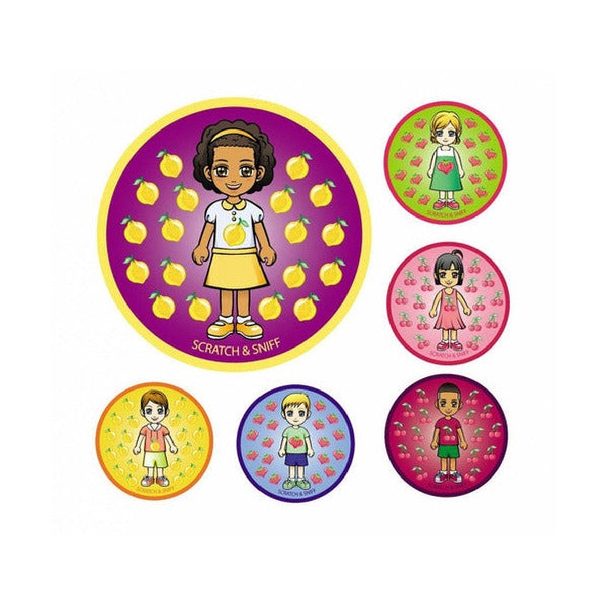 Avery Merit Stickers Scratch N Sniff 30mm Diameter 72 Pack