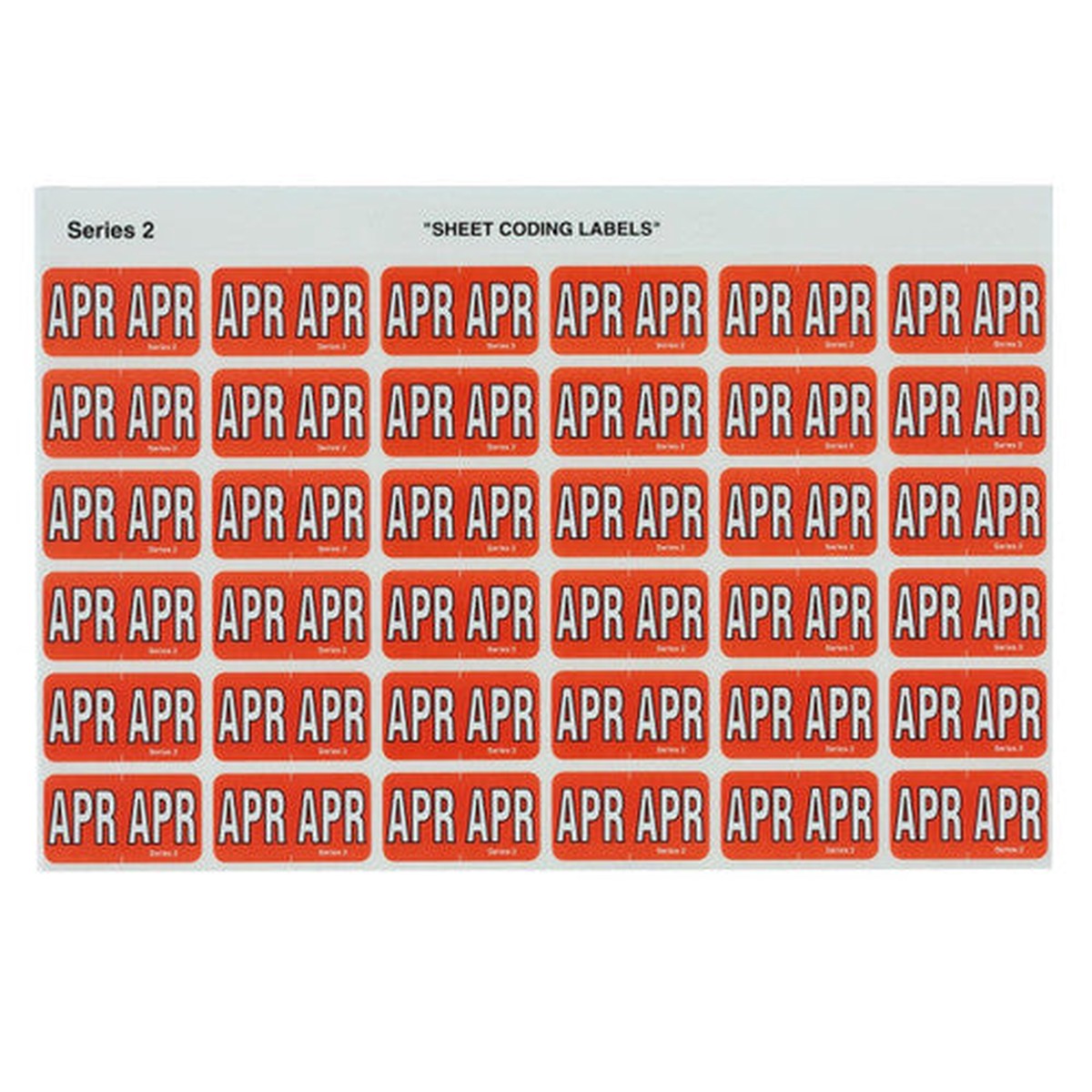 Avery Month APR Side Tab Coding Label 23 x 38mm Red 180 Pack