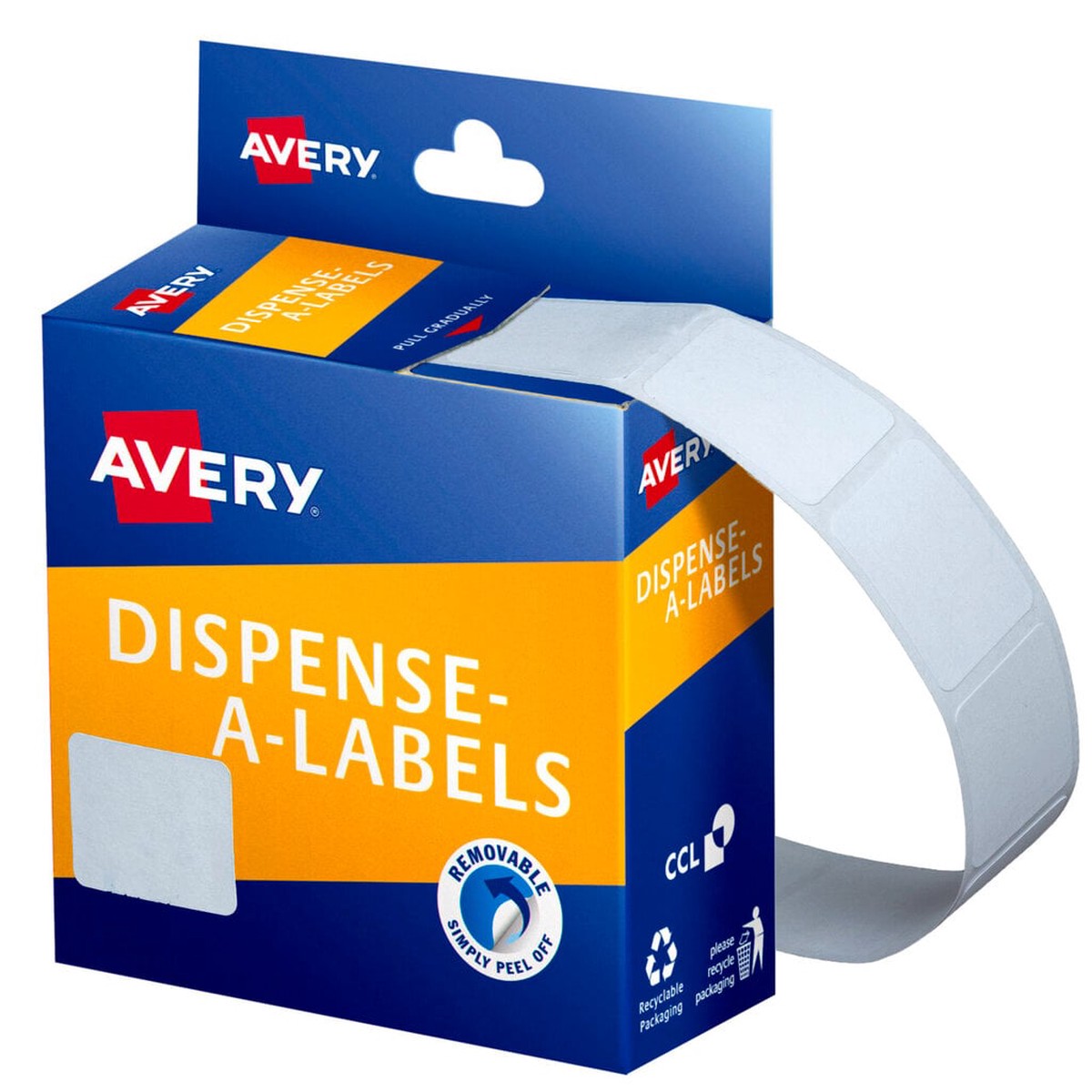 Avery White Dispenser Labels Rectangle 24 x 19mm 650 Pack