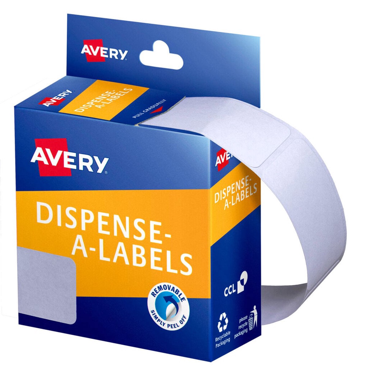 Avery White Dispenser Labels Rectangle 49 x 24mm 325 Pack