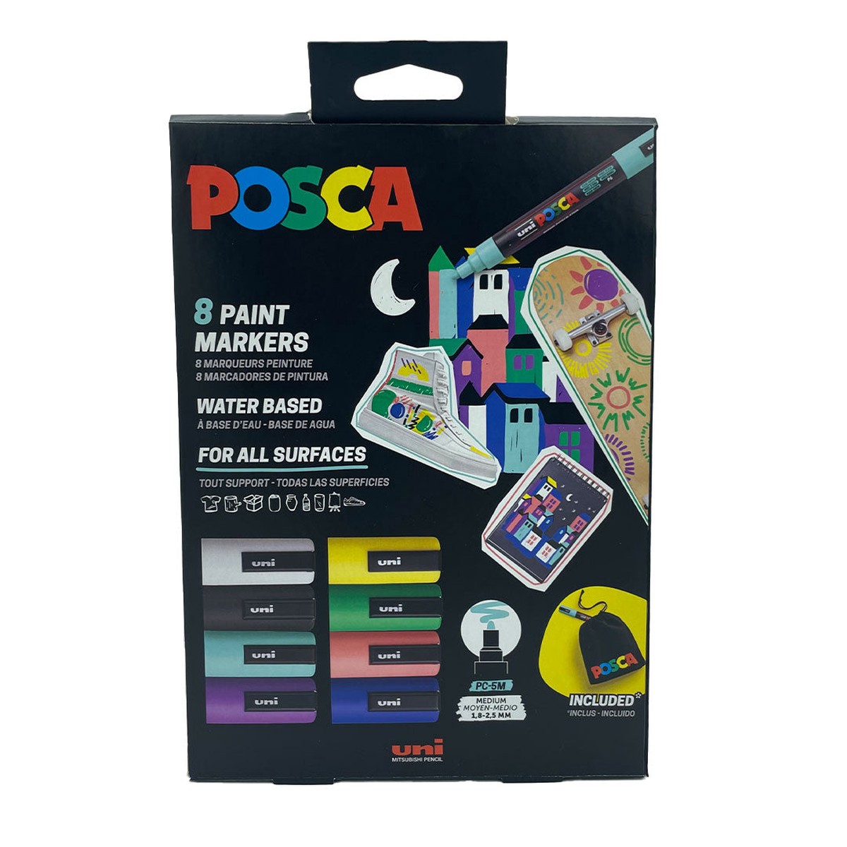 Uni POSCA 8 Pen Gift Pouch