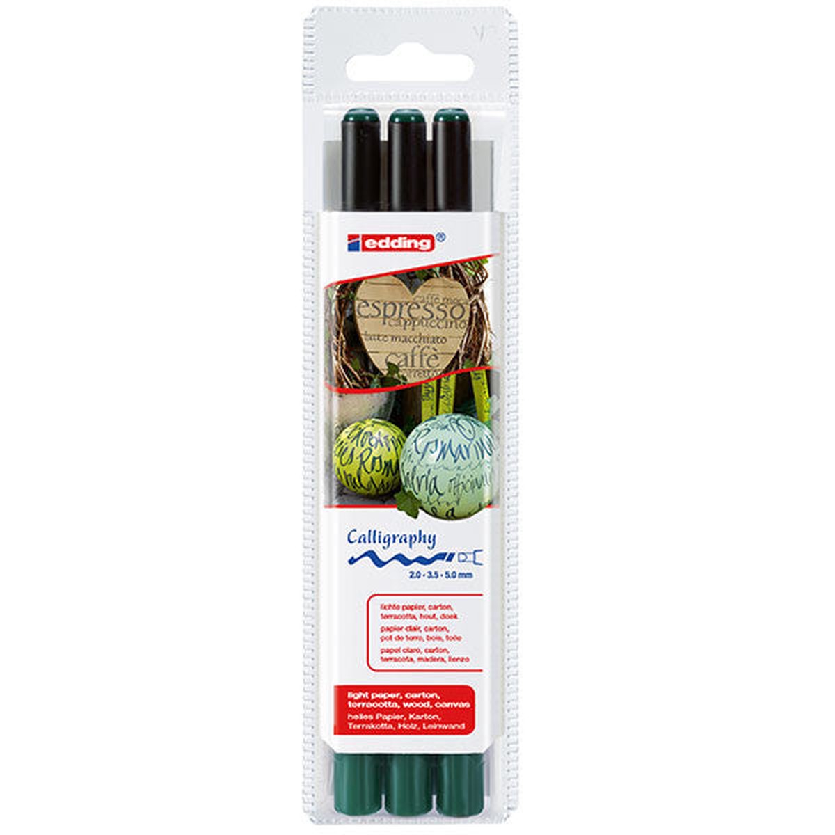edding 1255 Calligraphy Pen 3 Assorted