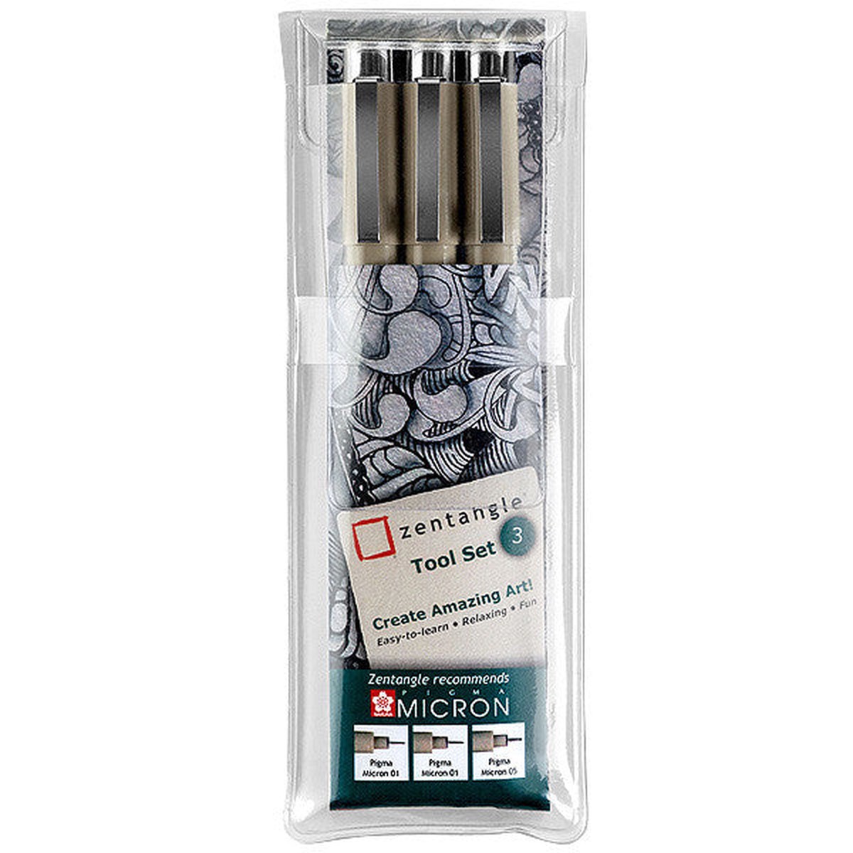 Sakura Pigma Micron Zentangle 3 Piece Set